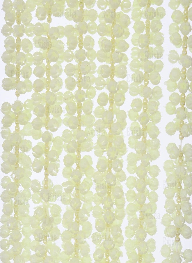 Evisha 3 Pcs Artificial mogra with Bells Door Hanging Toran Bandhanwar for Diwali Decoration, 5.5 Ft Long, Perfect for Home Decor, Festival Decorations, Indian Traditional Doorway Hanging - Image 5